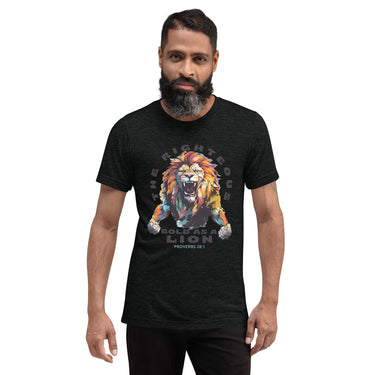 “Bold as a Lion” Unisex Tri-Blend T-Shirt 5